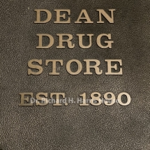 The original Dean Drug Store sign